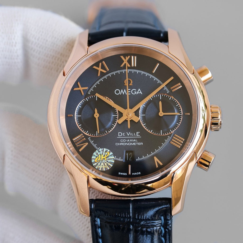 DE VILLE CHRONOGRAPH 42MM ROSE GOLD CASE