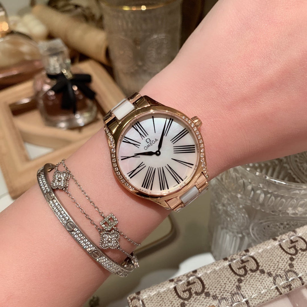 DEVILLE 36MM QUARTZ TWO-TONE MOP DIAL