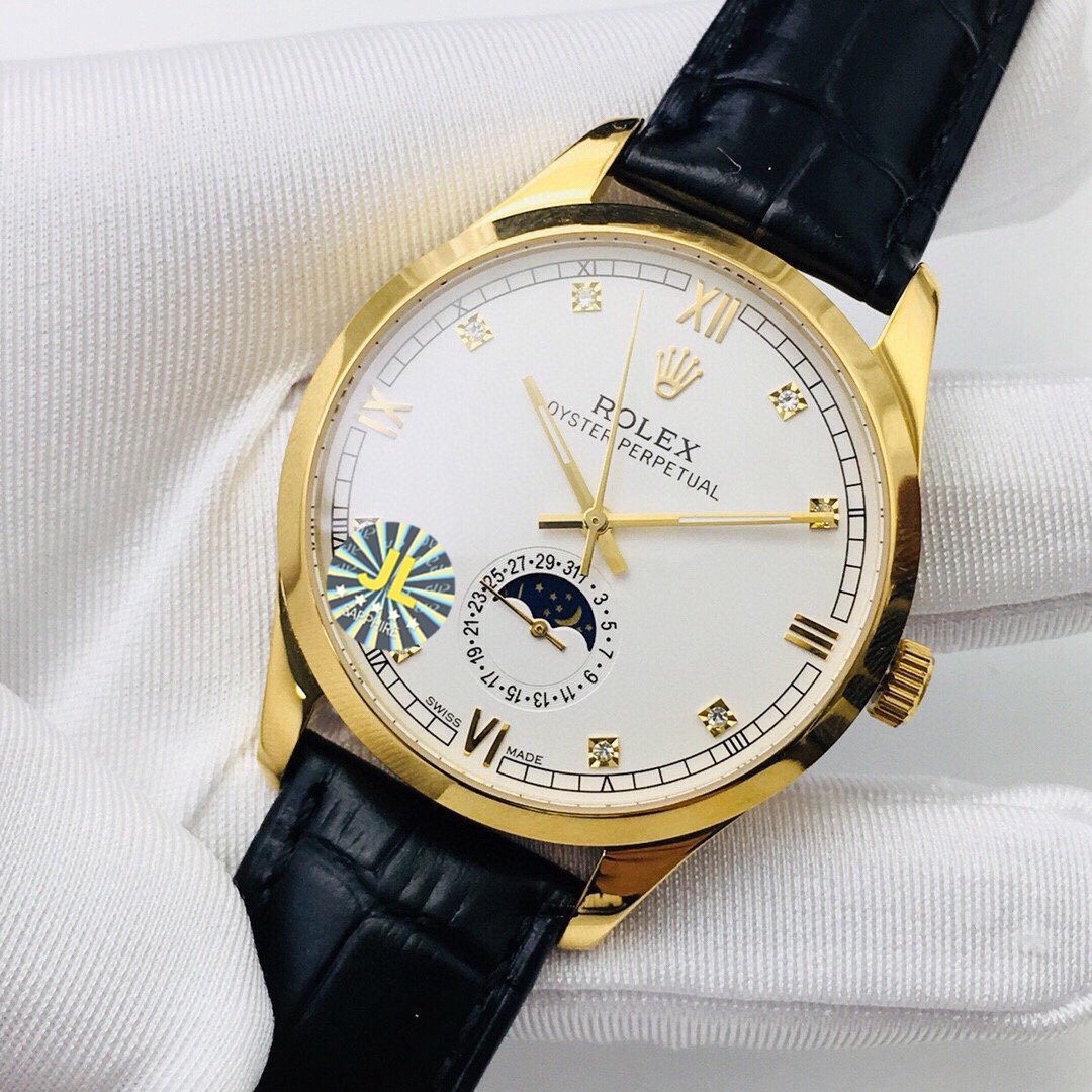 OYSTER PERPETUAL 41 MOONPHASE GOLD CASE